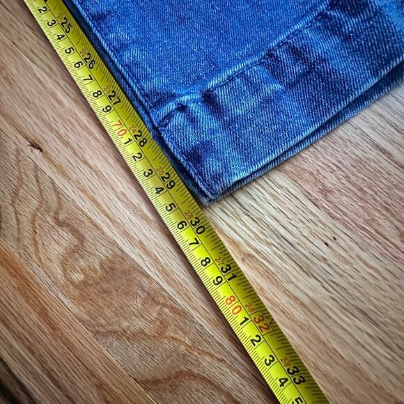 Extra High-Rise Wide Leg Blue Denim Jeans Boho Retro Size 14 - Picture 8 of 8